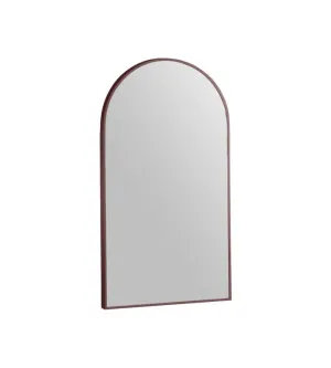 Modern Arch Wall Mirror with Portable Magnifier - 7 colour options - 91 x 51cm Britis Nickel by Luxe Mirrors, a Vanity Mirrors for sale on Style Sourcebook