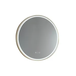 Sphere Round LED Mirror with Bluetooth and Portable Magnifier - 60cm / 80cm - 8 colour frame options 600mm Frameless by Luxe Mirrors, a Illuminated Mirrors for sale on Style Sourcebook