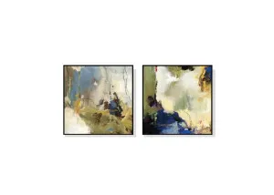 Set of 2 Elegant Mess Wall Art Canvas 7 sizes available 40cm x 40cm by Luxe Mirrors, a Artwork & Wall Decor for sale on Style Sourcebook