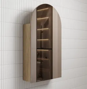 Canterbury Shaped Shaving Cabinet 4 cabinet colours available Max by Luxe Mirrors, a Shaving Cabinets for sale on Style Sourcebook