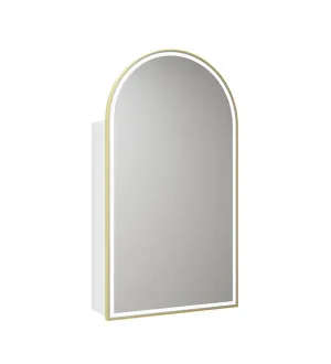 Canterbury Framed LED Shaving Cabinet 3 coloured frames available Brushed Nickel by Luxe Mirrors, a Shaving Cabinets for sale on Style Sourcebook