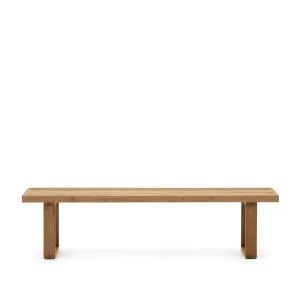 Canadell 100% outdoor solid recycled teak bench, 210 cm by Kave Home, a Outdoor Benches for sale on Style Sourcebook