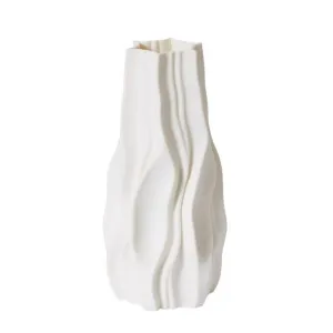 Adria Vase Porcelain White - 30cm by James Lane, a Vases & Jars for sale on Style Sourcebook