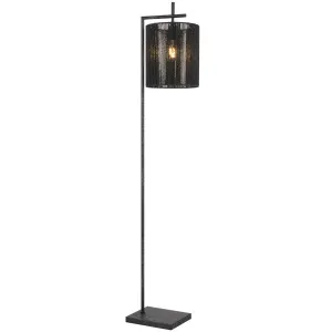 Telbix Lyndra Floor Lamp Black by Telbix, a Floor Lamps for sale on Style Sourcebook