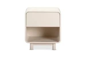 Leo Bedside Table, Beige, by Lounge Lovers by Lounge Lovers, a Bedside Tables for sale on Style Sourcebook