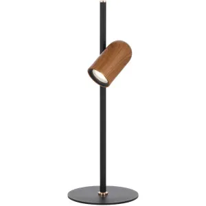 Telbix Kindle Table Lamp Black and Wood by Telbix, a Table & Bedside Lamps for sale on Style Sourcebook