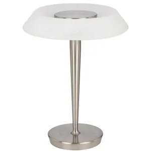 Telbix Teatro 7W LED Table Lamp Nickel by Telbix, a Table & Bedside Lamps for sale on Style Sourcebook