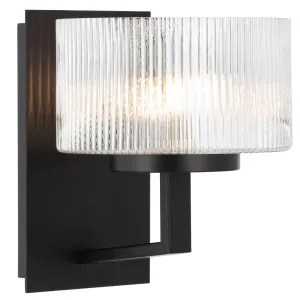 Telbix Morena Wall Light Black by Telbix, a Outdoor Lighting for sale on Style Sourcebook