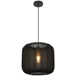 Telbix Jonsel Medium Pendant Light Black by Telbix, a Pendant Lighting for sale on Style Sourcebook