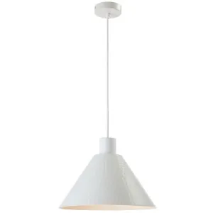 Telbix Kestra Small Pendant Light White by Telbix, a Pendant Lighting for sale on Style Sourcebook