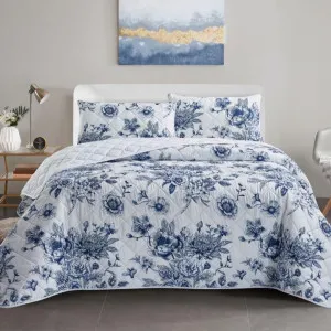 Morgan and Reid Modern Floral Coverlet Set by null, a Quilt Covers for sale on Style Sourcebook