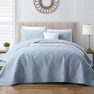 Morgan and Reid Petal Chambray Coverlet Set by null, a Quilt Covers for sale on Style Sourcebook