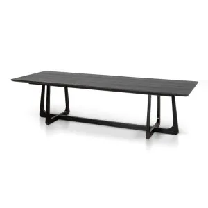 Ex Display Mullins 3m Oak Dining Table - Black by Interior Secrets - AfterPay Available by Interior Secrets, a Dining Tables for sale on Style Sourcebook