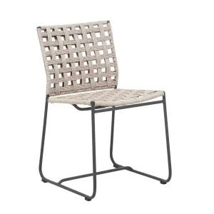 Marina Square Dining Chair - Shell - Graphite by GlobeWest, a Outdoor Chairs for sale on Style Sourcebook