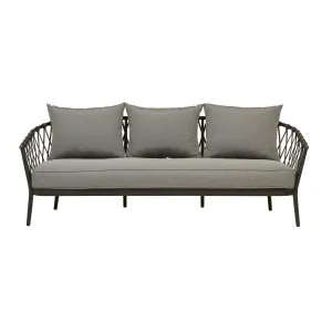 Maui 3 Seater Sofa - Shadow Grey - Black by GlobeWest, a Outdoor Sofas for sale on Style Sourcebook