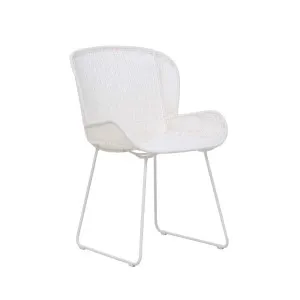 Granada Butterfly Closed Weave Dining Chair - White - White by GlobeWest, a Outdoor Chairs for sale on Style Sourcebook