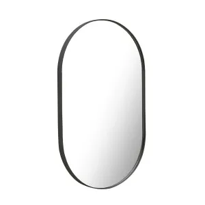 Elle Oval Mirror - Black by GlobeWest, a Mirrors for sale on Style Sourcebook