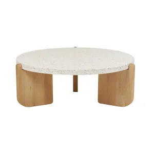 Sketch Native Round Coffee Tables - Nougat Terrazzo - Light Oak by Sketch, a Coffee Table for sale on Style Sourcebook