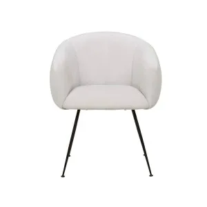 Isabella Dining Arm Chair - Soft Grey Velvet - Black by GlobeWest, a Chairs for sale on Style Sourcebook