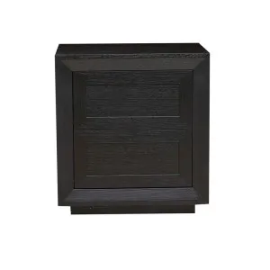 Austin Tall Bedside - Matt Black Oak by GlobeWest, a Bedside Tables for sale on Style Sourcebook