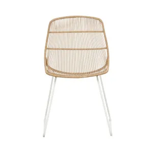 Granada Scoop Dining Chair - NATURAL - White by GlobeWest, a Outdoor Chairs for sale on Style Sourcebook