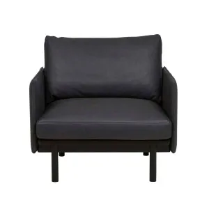 Tolv Pensive Sofa Chair - Black - Black Onyx by Tolv, a Chairs for sale on Style Sourcebook