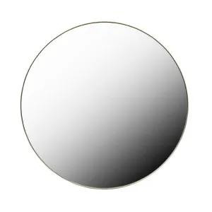 Elle Round Mirrors - Brushed Gold by GlobeWest, a Mirrors for sale on Style Sourcebook