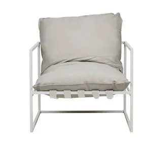 Aruba Frame Occasional Chair - Putty - White by GlobeWest, a Outdoor Chairs for sale on Style Sourcebook