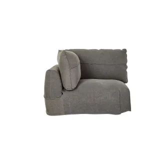 Cove Seamed 1 Seater Right Arm - Smoke Linen by GlobeWest, a Sofas for sale on Style Sourcebook