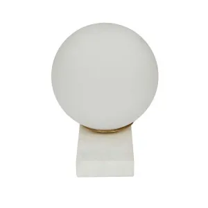 Easton Orb Table Lamp - White Marble by GlobeWest, a Table & Bedside Lamps for sale on Style Sourcebook