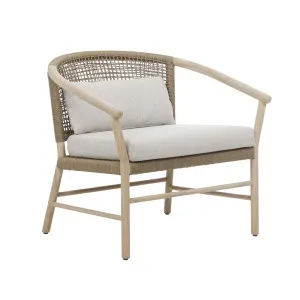 Normandy Occasional Chair - Biscuit - Aged Teak by GlobeWest, a Outdoor Chairs for sale on Style Sourcebook