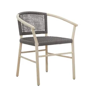 Normandy Dining Armchair - Graphite - Aged Teak by GlobeWest, a Outdoor Chairs for sale on Style Sourcebook