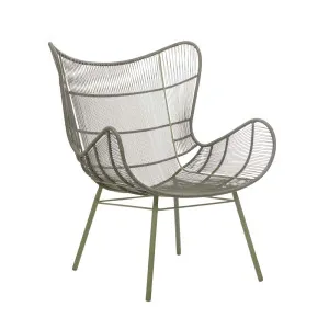 Mauritius Wing Occasional Chair - Moss by GlobeWest, a Outdoor Chairs for sale on Style Sourcebook