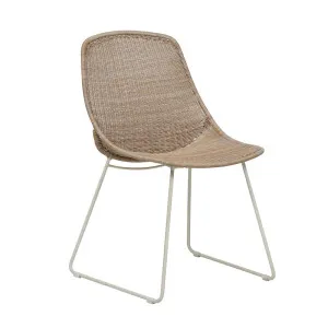 Granada Scoop Closed Weave Dining Chair - Linen - Sand by GlobeWest, a Outdoor Chairs for sale on Style Sourcebook