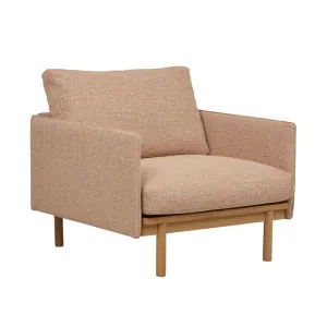 Tolv Pensive Sofa Chair - Woven Red Clay - Light Oak by Tolv, a Chairs for sale on Style Sourcebook