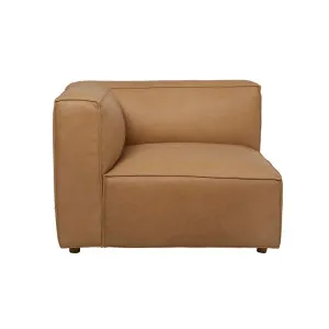 Sketch Baker Left Chaise - Camel Leather by Sketch, a Sofas for sale on Style Sourcebook