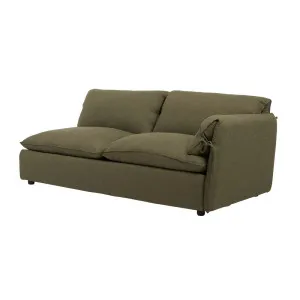 Felix Slouch 2 Seater Left Arm - Moss Weave by GlobeWest, a Sofas for sale on Style Sourcebook