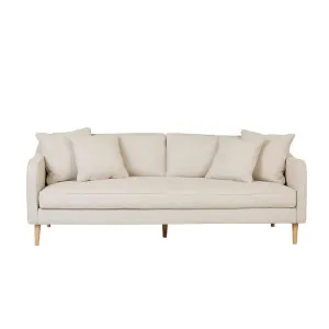 Sidney Classic 3 Seater Sofa - Oatmeal - Natural Ash Veneer by GlobeWest, a Sofas for sale on Style Sourcebook