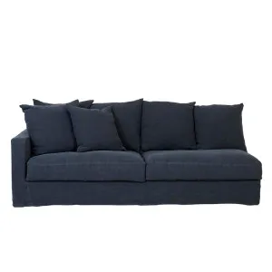 Sketch Sloopy 3 Seater Left Arm Sofa - Ink Linen by Sketch, a Sofas for sale on Style Sourcebook