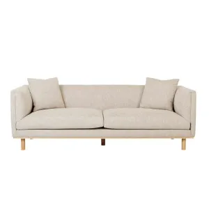 Sidney Fold 3 Seater Sofa - Barley - Natural Ash Veneer by GlobeWest, a Sofas for sale on Style Sourcebook