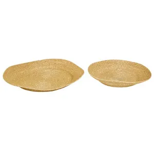 Lark Woven Low Set of 2 Bowls - Moss by GlobeWest, a Decorative Plates & Bowls for sale on Style Sourcebook