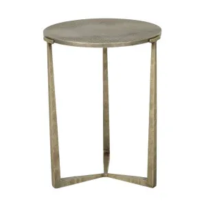 Amelie Aura Side Table - Antique Brass by GlobeWest, a Side Table for sale on Style Sourcebook