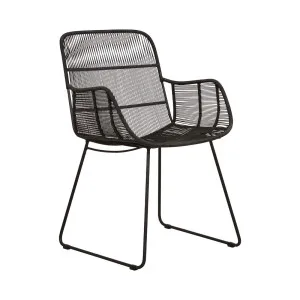 Marina Laze Dining Armchair - Espresso - Espresso by GlobeWest, a Outdoor Chairs for sale on Style Sourcebook