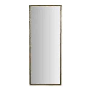 Verona Ribbed Floor Mirror - Antique Brass by GlobeWest, a Mirrors for sale on Style Sourcebook