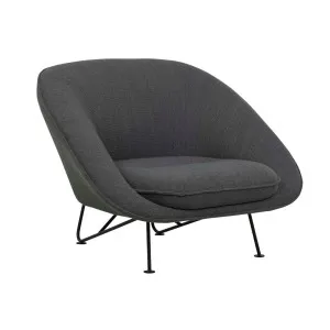 Tolv Portobello Metal Sofa Chair - Thyme - Black by Sketch, a Chairs for sale on Style Sourcebook