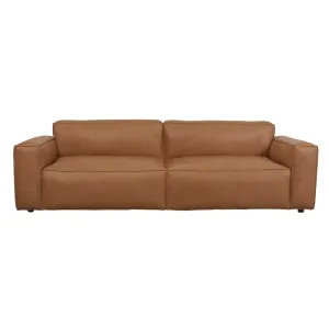 Sketch Baker 4 Seater Sofa - Camel Leather by Sketch, a Sofas for sale on Style Sourcebook