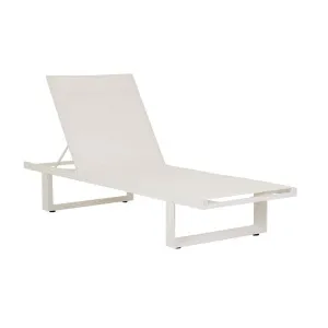 Pier Sleigh Sunbed - White - White by GlobeWest, a Outdoor Sunbeds & Daybeds for sale on Style Sourcebook