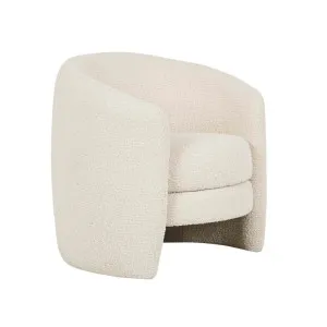 Kennedy Tenner Occasional Chair - Beige Boucle by GlobeWest, a Chairs for sale on Style Sourcebook