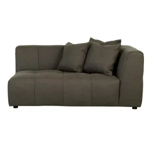 Sidney Slouch 2 Seater Left Arm Sofa - Cinder Grey by GlobeWest, a Sofas for sale on Style Sourcebook