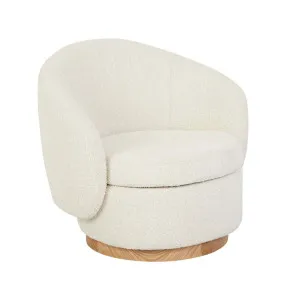 Juno Pod Occasional Chair - Barley Boucle - Natural Ash by GlobeWest, a Chairs for sale on Style Sourcebook